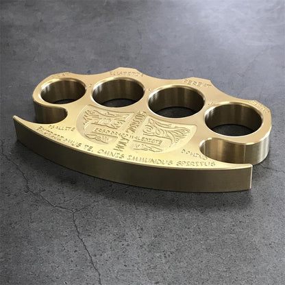 Warrior Solid Brass Knuckle Duster Self-defense Window Breaking EDC Tool