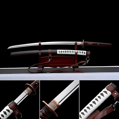 Hand Forged Anime Katana Walking Dead Mirror polishing