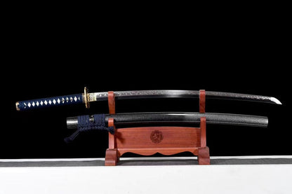 Hand Forged Japanese Samurai Katana Kṣitigarbha Bodhisattva T10 Carbon steel Mirror grinding